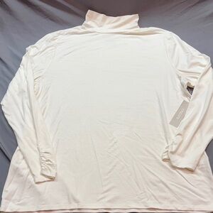 Chico's The Ultimate Tee Long Sleeve Top Women's Size 3 (XL) in ecru‎ NWT